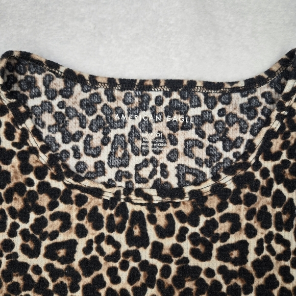 American Eagle Cheetah Print Baby Tee - Picture 2 of 4